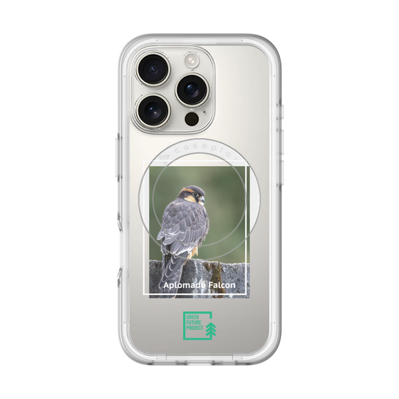 スリムプロテクションプレミアムケース with MagSafe［ Green Future Project - Aplomado Falcon ］