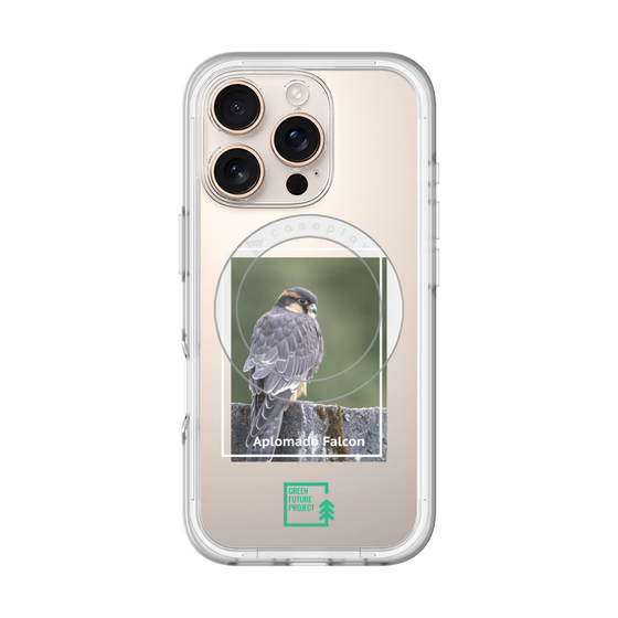 スリムプロテクションプレミアムケース with MagSafe［ Green Future Project - Aplomado Falcon ］