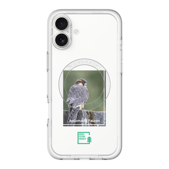 スリムプロテクションプレミアムケース with MagSafe［ Green Future Project - Aplomado Falcon ］