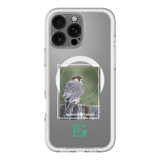 スリムプロテクションプレミアムケース with MagSafe［ Green Future Project - Aplomado Falcon ］
