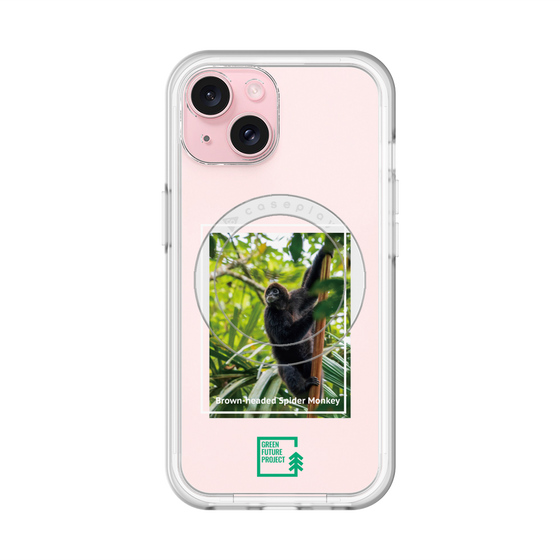 スリムプロテクションプレミアムケース with MagSafe［ Green Future Project - Brown-headed Spider Monkey ］