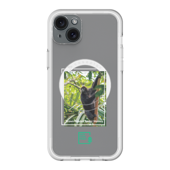 スリムプロテクションプレミアムケース with MagSafe［ Green Future Project - Brown-headed Spider Monkey ］