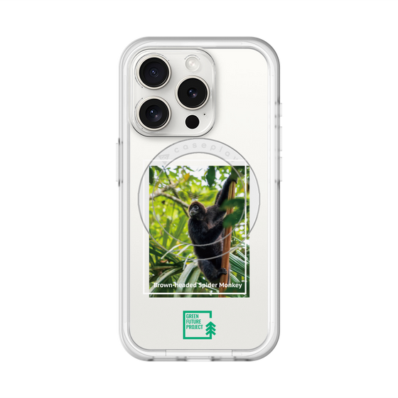 スリムプロテクションプレミアムケース with MagSafe［ Green Future Project - Brown-headed Spider Monkey ］
