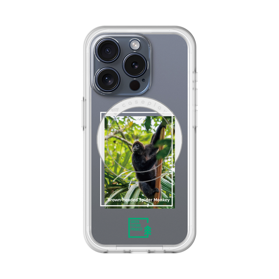 スリムプロテクションプレミアムケース with MagSafe［ Green Future Project - Brown-headed Spider Monkey ］