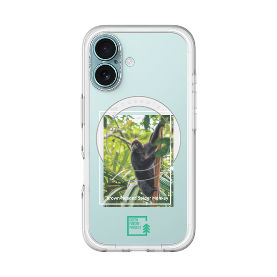 スリムプロテクションプレミアムケース with MagSafe［ Green Future Project - Brown-headed Spider Monkey ］
