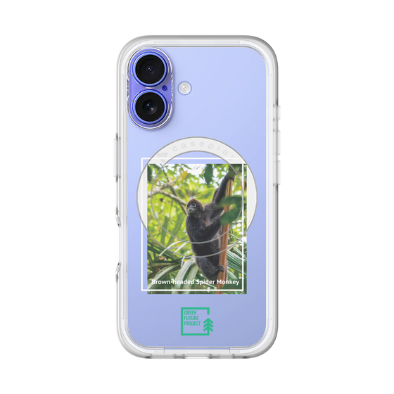 スリムプロテクションプレミアムケース with MagSafe［ Green Future Project - Brown-headed Spider Monkey ］