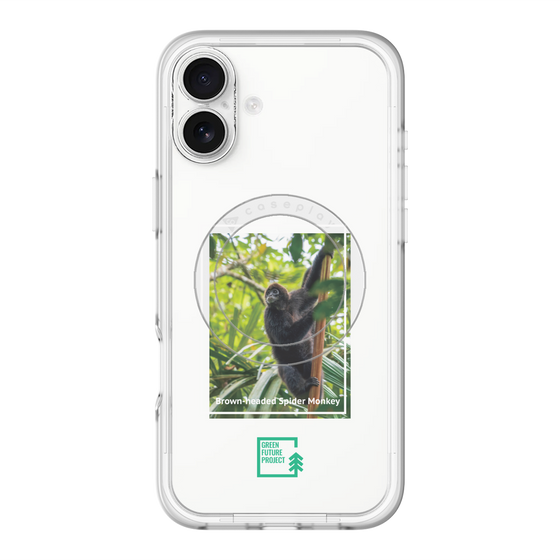 スリムプロテクションプレミアムケース with MagSafe［ Green Future Project - Brown-headed Spider Monkey ］