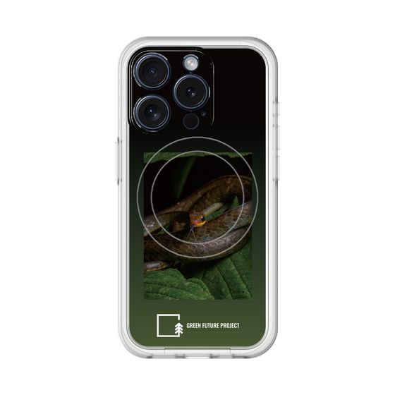 スリムプロテクションプレミアムケース with MagSafe［ Green Future Project - Chironius ］