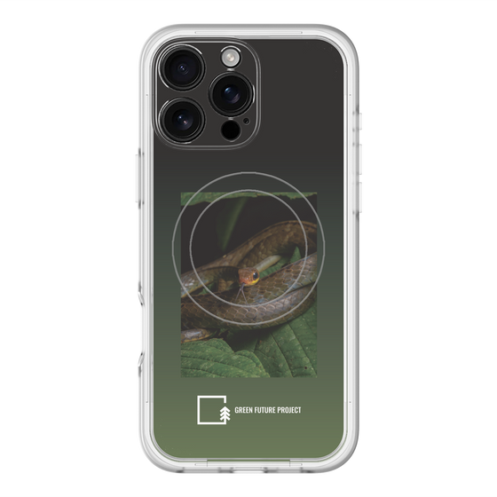 スリムプロテクションプレミアムケース with MagSafe［ Green Future Project - Chironius ］