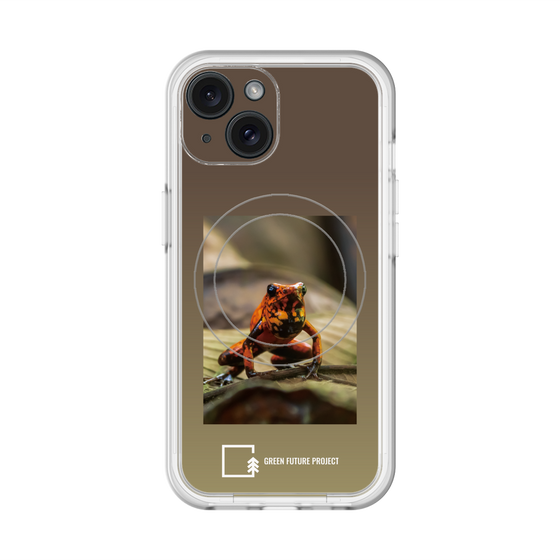 スリムプロテクションプレミアムケース with MagSafe［ Green Future Project - Poison-dart Frogs ］
