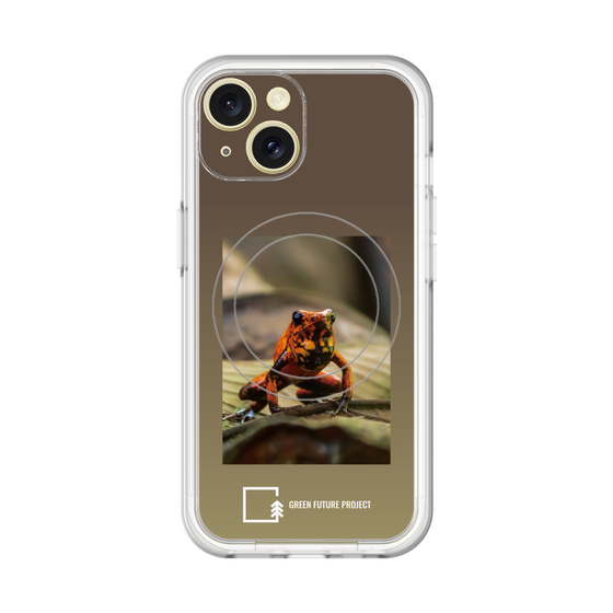スリムプロテクションプレミアムケース with MagSafe［ Green Future Project - Poison-dart Frogs ］