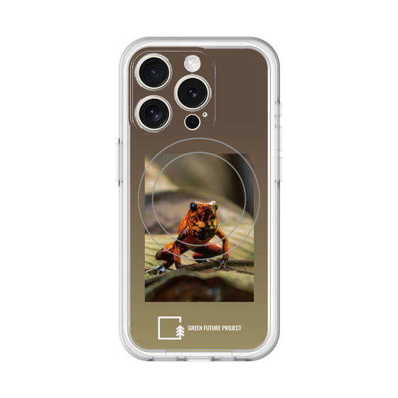 スリムプロテクションプレミアムケース with MagSafe［ Green Future Project - Poison-dart Frogs ］