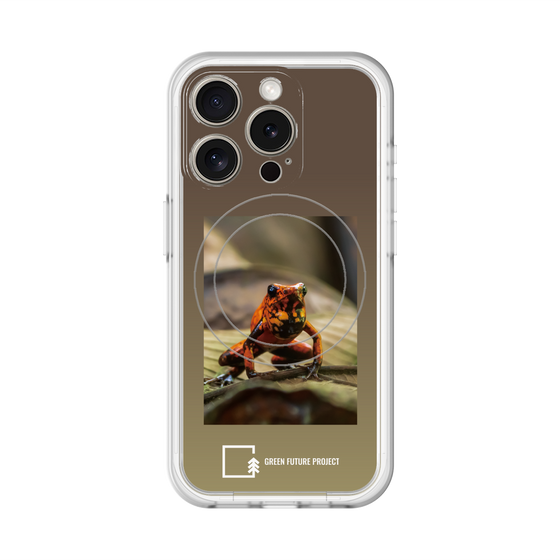 スリムプロテクションプレミアムケース with MagSafe［ Green Future Project - Poison-dart Frogs ］