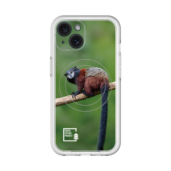 スリムプロテクションプレミアムケース with MagSafe［ Green Future Project - Saddle-backTamarin ］