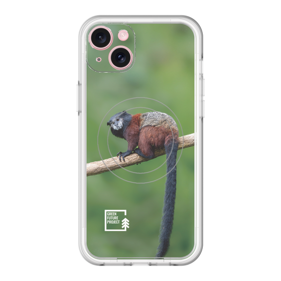 スリムプロテクションプレミアムケース with MagSafe［ Green Future Project - Saddle-backTamarin ］