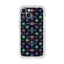 スリムプロテクションプレミアムケース with MagSafe［ LANVIN en Bleu - Flower pattern ］