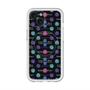 スリムプロテクションプレミアムケース with MagSafe［ LANVIN en Bleu - Flower pattern ］