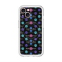 スリムプロテクションプレミアムケース with MagSafe［ LANVIN en Bleu - Flower pattern ］