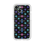 スリムプロテクションプレミアムケース with MagSafe［ LANVIN en Bleu - Flower pattern ］