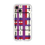 スリムプロテクションプレミアムケース with MagSafe［ LANVIN en Bleu - Plaid ］