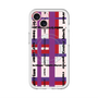 スリムプロテクションプレミアムケース with MagSafe［ LANVIN en Bleu - Plaid ］