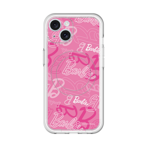 スリムプロテクションプレミアムケース with MagSafe［ Barbie - ロゴパターン1 ］