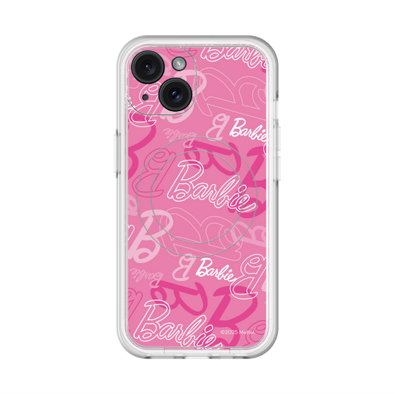 スリムプロテクションプレミアムケース with MagSafe［ Barbie - ロゴパターン1 ］
