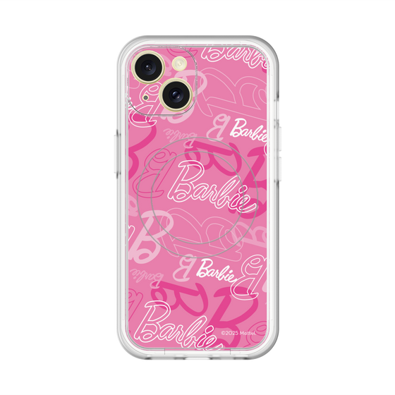 スリムプロテクションプレミアムケース with MagSafe［ Barbie - ロゴパターン1 ］