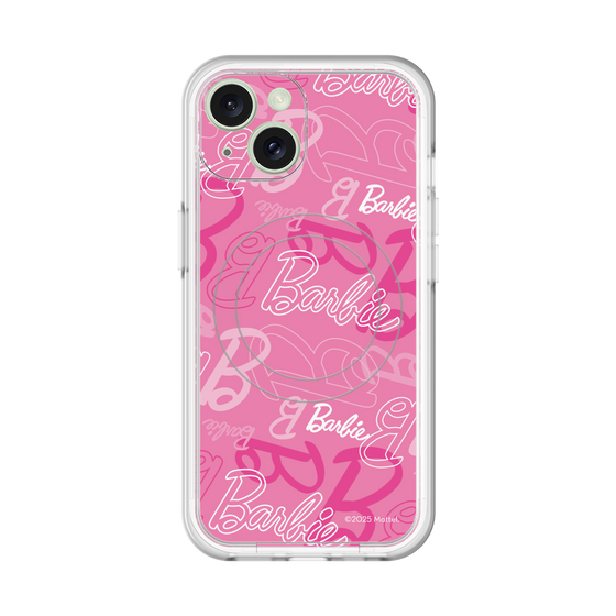 スリムプロテクションプレミアムケース with MagSafe［ Barbie - ロゴパターン1 ］