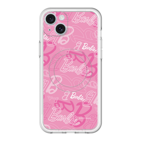 スリムプロテクションプレミアムケース with MagSafe［ Barbie - ロゴパターン1 ］