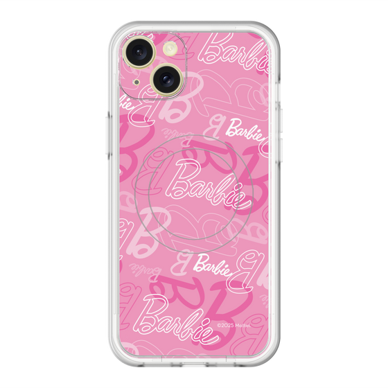 スリムプロテクションプレミアムケース with MagSafe［ Barbie - ロゴパターン1 ］