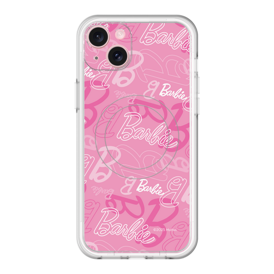 スリムプロテクションプレミアムケース with MagSafe［ Barbie - ロゴパターン1 ］