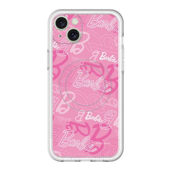 スリムプロテクションプレミアムケース with MagSafe［ Barbie - ロゴパターン1 ］