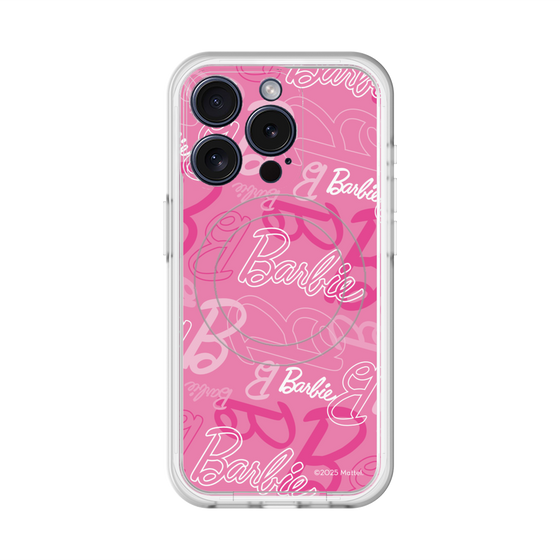 スリムプロテクションプレミアムケース with MagSafe［ Barbie - ロゴパターン1 ］