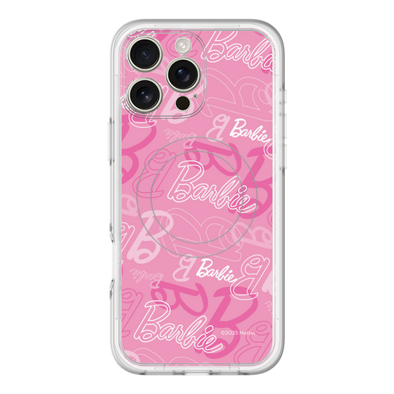 スリムプロテクションプレミアムケース with MagSafe［ Barbie - ロゴパターン1 ］