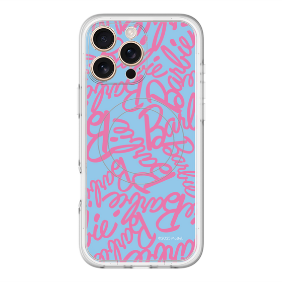 スリムプロテクションプレミアムケース with MagSafe［ Barbie - ロゴパターン2 ］