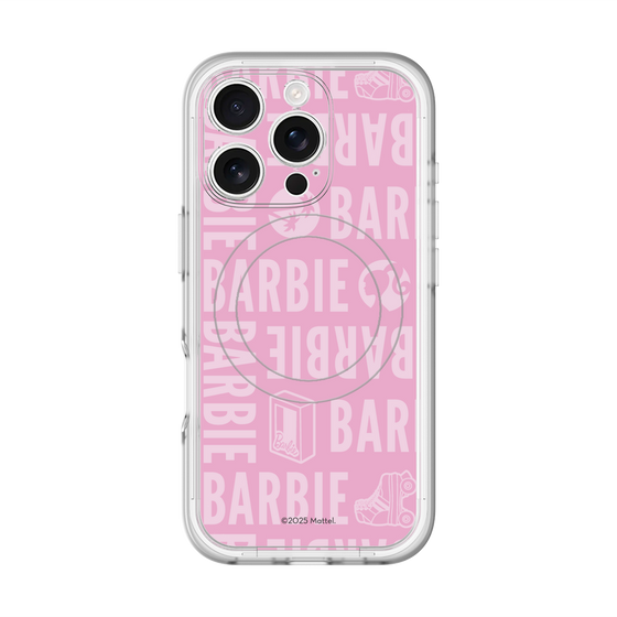 スリムプロテクションプレミアムケース with MagSafe［ Barbie - ロゴパターン3 ］