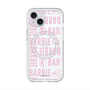 スリムプロテクションプレミアムケース with MagSafe［ Barbie - ロゴパターン3 - クリア ］