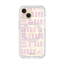 スリムプロテクションプレミアムケース with MagSafe［ Barbie - ロゴパターン3 - クリア ］