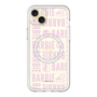 スリムプロテクションプレミアムケース with MagSafe［ Barbie - ロゴパターン3 - クリア ］