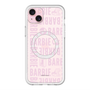 スリムプロテクションプレミアムケース with MagSafe［ Barbie - ロゴパターン3 - クリア ］