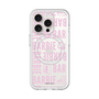 スリムプロテクションプレミアムケース with MagSafe［ Barbie - ロゴパターン3 - クリア ］