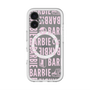 スリムプロテクションプレミアムケース with MagSafe［ Barbie - ロゴパターン3 - クリア ］