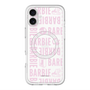 スリムプロテクションプレミアムケース with MagSafe［ Barbie - ロゴパターン3 - クリア ］