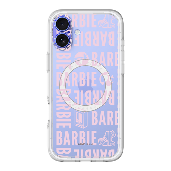 スリムプロテクションプレミアムケース with MagSafe［ Barbie - ロゴパターン3 - クリア ］