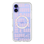 スリムプロテクションプレミアムケース with MagSafe［ Barbie - ロゴパターン3 - クリア ］