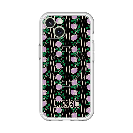 スリムプロテクションプレミアムケース with MagSafe［ ANNA SUI - ROSE STRIPE ］