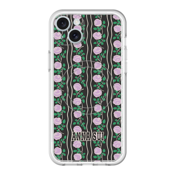 スリムプロテクションプレミアムケース with MagSafe［ ANNA SUI - ROSE STRIPE ］