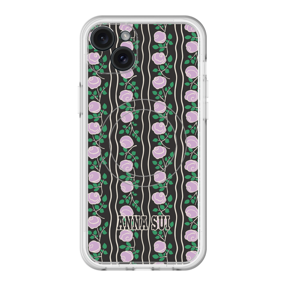 スリムプロテクションプレミアムケース with MagSafe［ ANNA SUI - ROSE STRIPE ］
