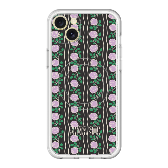 スリムプロテクションプレミアムケース with MagSafe［ ANNA SUI - ROSE STRIPE ］